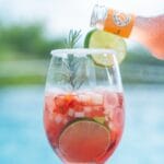 Soda italiana de frutos rojos